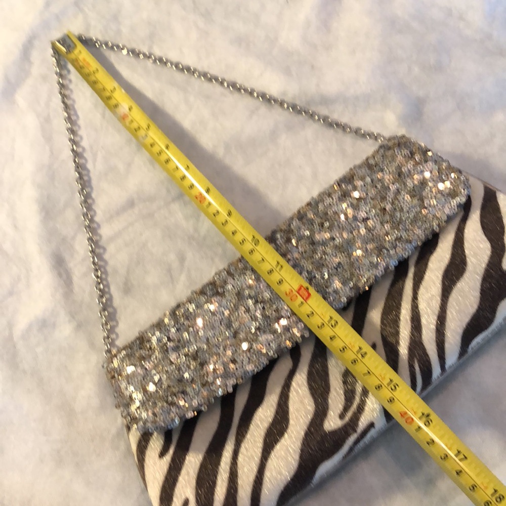 Expressions Nyc Sequins & Zebra Printed Cow Fur L… - image 8